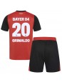 Bayer Leverkusen Alejandro Grimaldo #20 Hjemmedraktsett Barn 2024-25 Korte ermer (+ bukser)